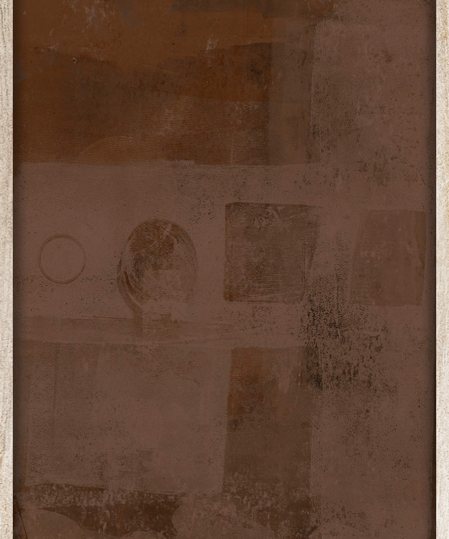 Home is a feeling in brown Walldecoration Wandkraft 21x30 cm Houten Lijst Blank