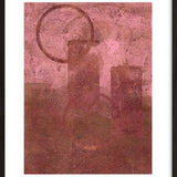Sunrise in pink Walldecoration Wandkraft 30x40 cm Houten lijst zwart B