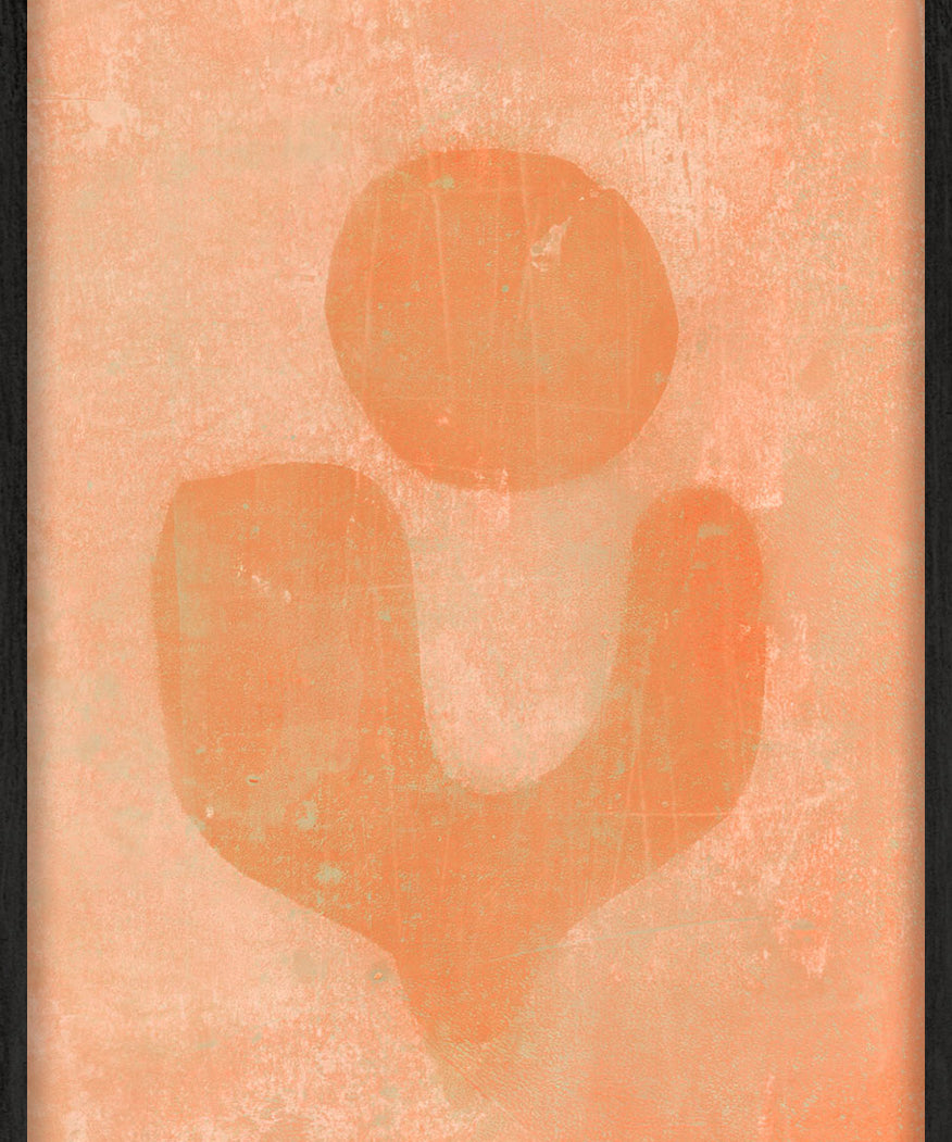 I will catch you in orange Walldecoration Wandkraft 30x40 cm Houten Lijst Zwart A