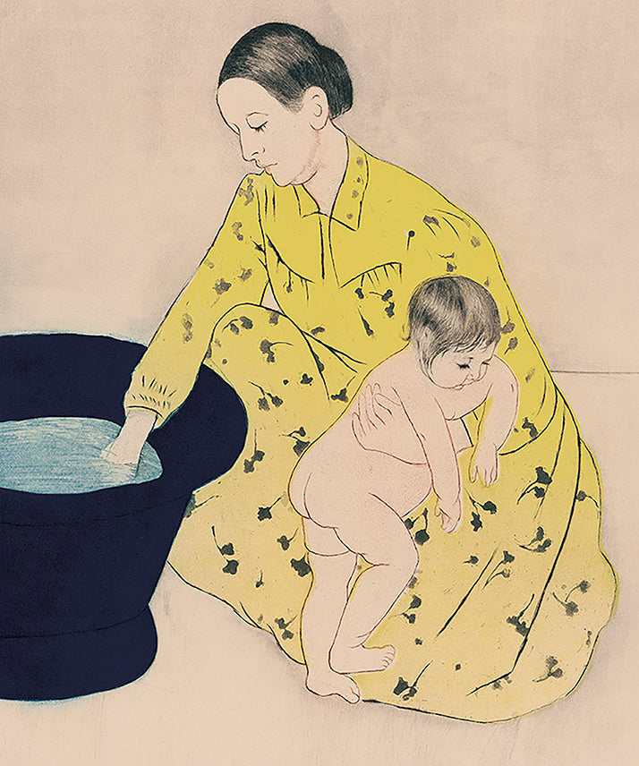 The Bath of Mary Cassatt Walldecoration Wandkraft 70x118 cm