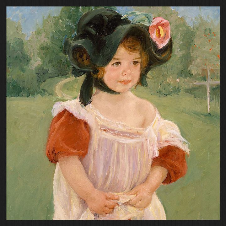 Fillette Dans Un Jardin from Mary Cassatt Walldecoration Wandkraft 74x74 cm