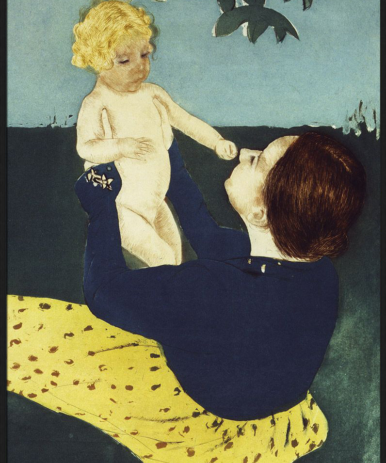 Art Facsimile 027 from Mary Cassatt. Walldecoration Wandkraft 70x118 cm