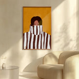 Beneath the pattern Walldecoration Wandkraft 80x120 Floater Frame Nature