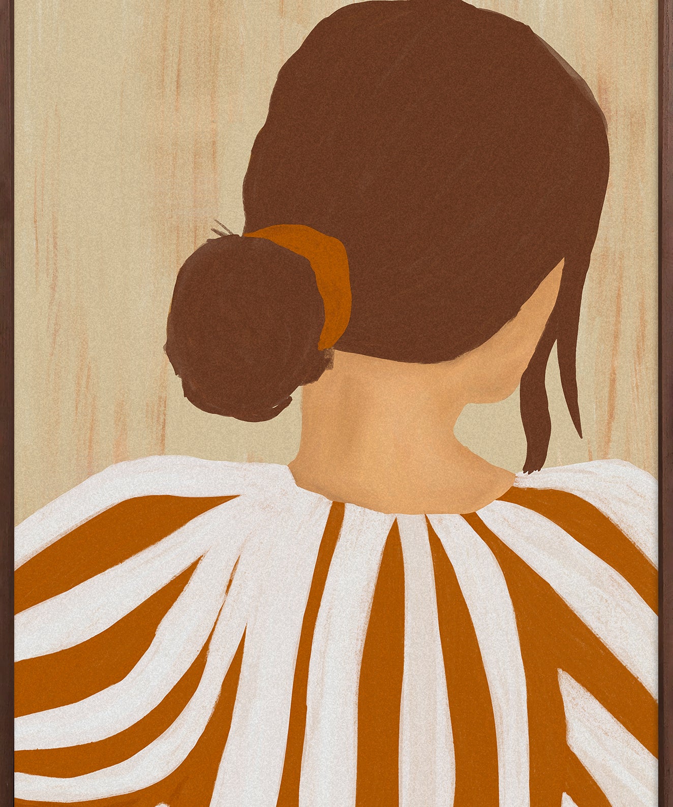 A Final Glance Walldecoration Wandkraft 80x120 cm Baklijst Walnoot