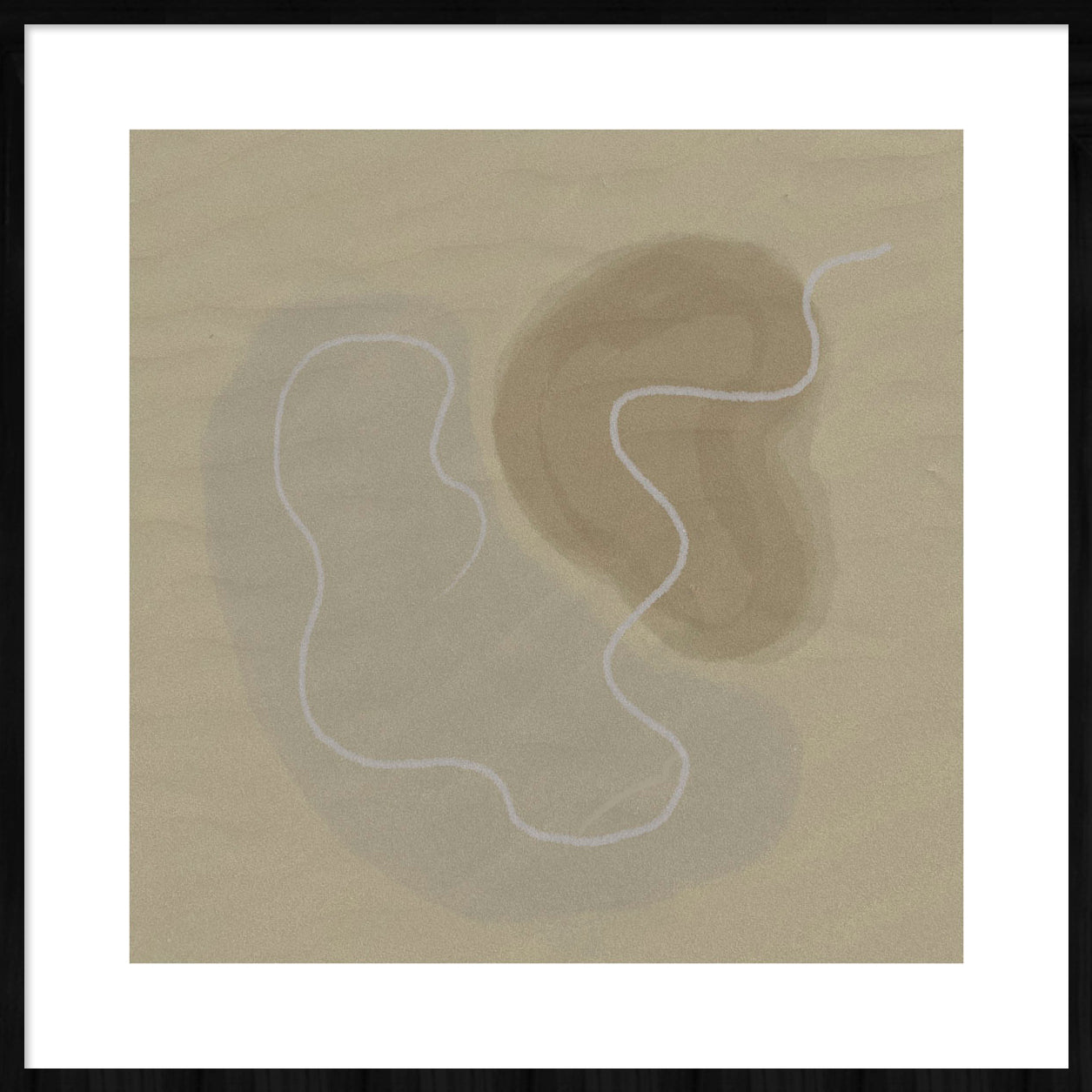 Dream Walldecoration Wandkraft 50x50 cm Houten Lijst Zwart