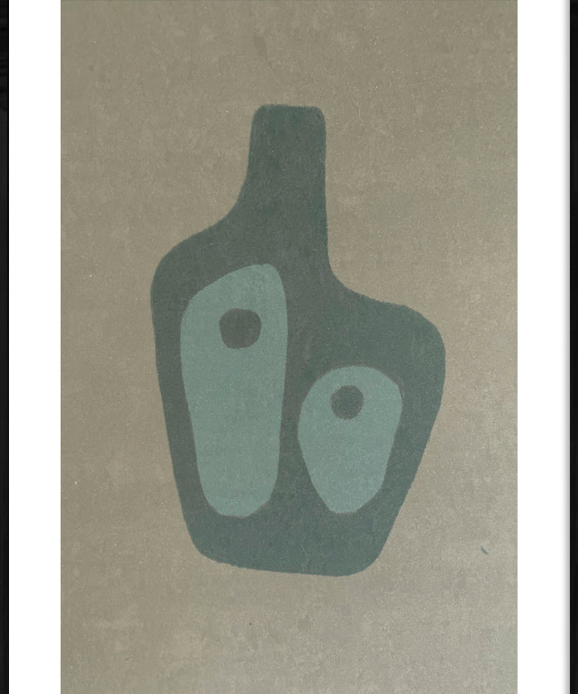 Vase Walldecoration Wandkraft 50x70 cm Houten Lijst Zwart