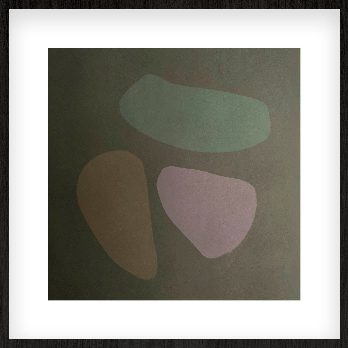 Shapes Walldecoration Wandkraft 74x74 cm Houten Lijst Zwart