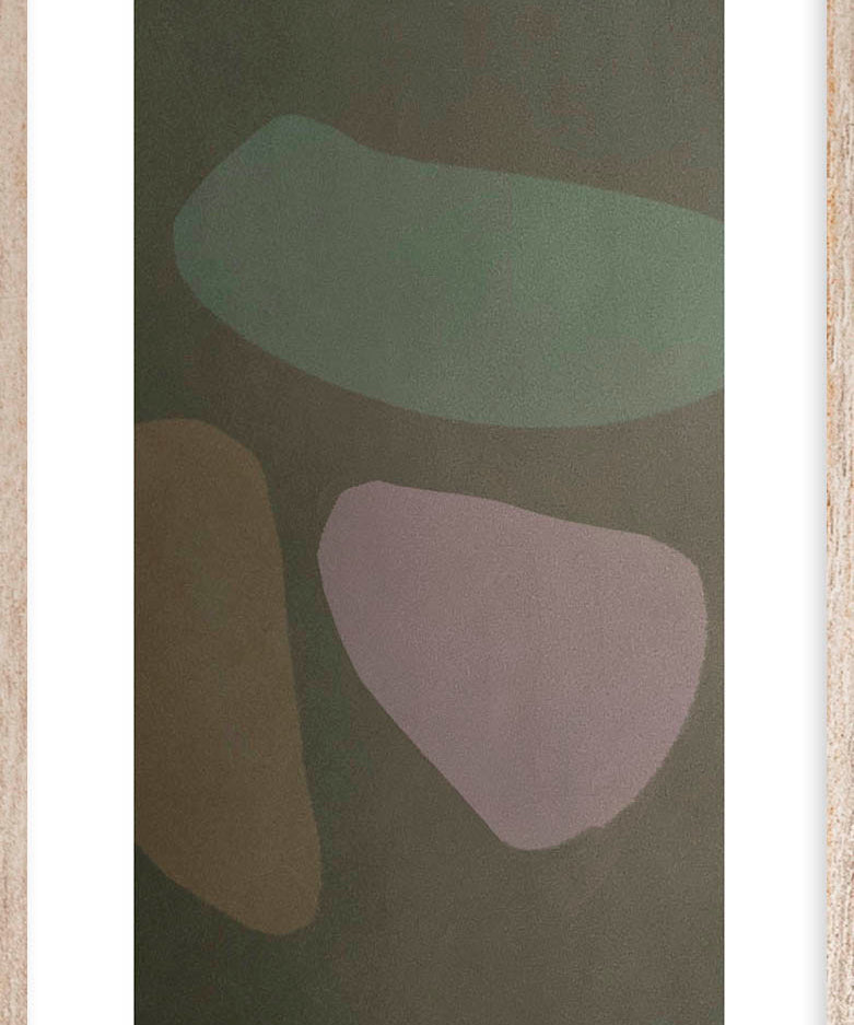 Shapes Walldecoration Wandkraft 70x118 cm Houten Lijst Blank