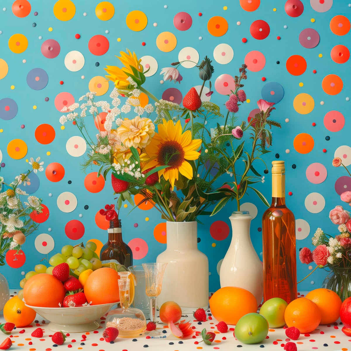 Sunny Celebration Walldecoration Wandkraft 74x74 cm