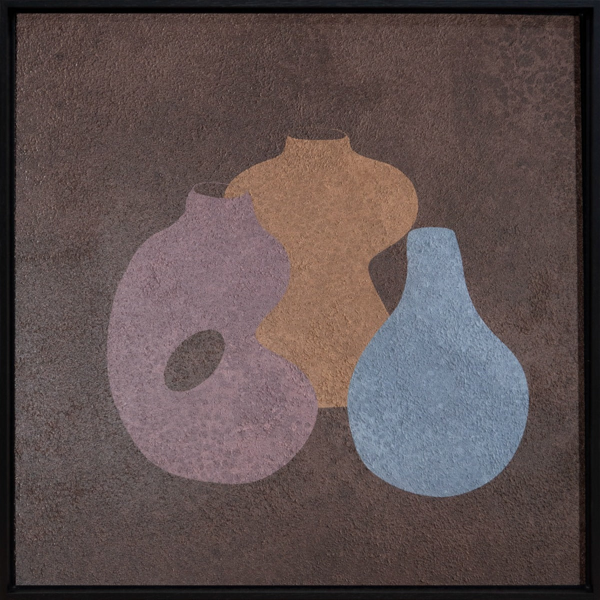 Hugging Pots I Walldecoration Wandkraft 74x74 cm