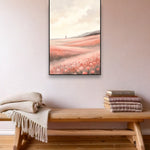 Blossom Field ambiance avec cadre caisse noir dans un intérieur scandinave