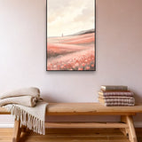 Blossom Field ambiance avec cadre caisse noir dans un intérieur scandinave