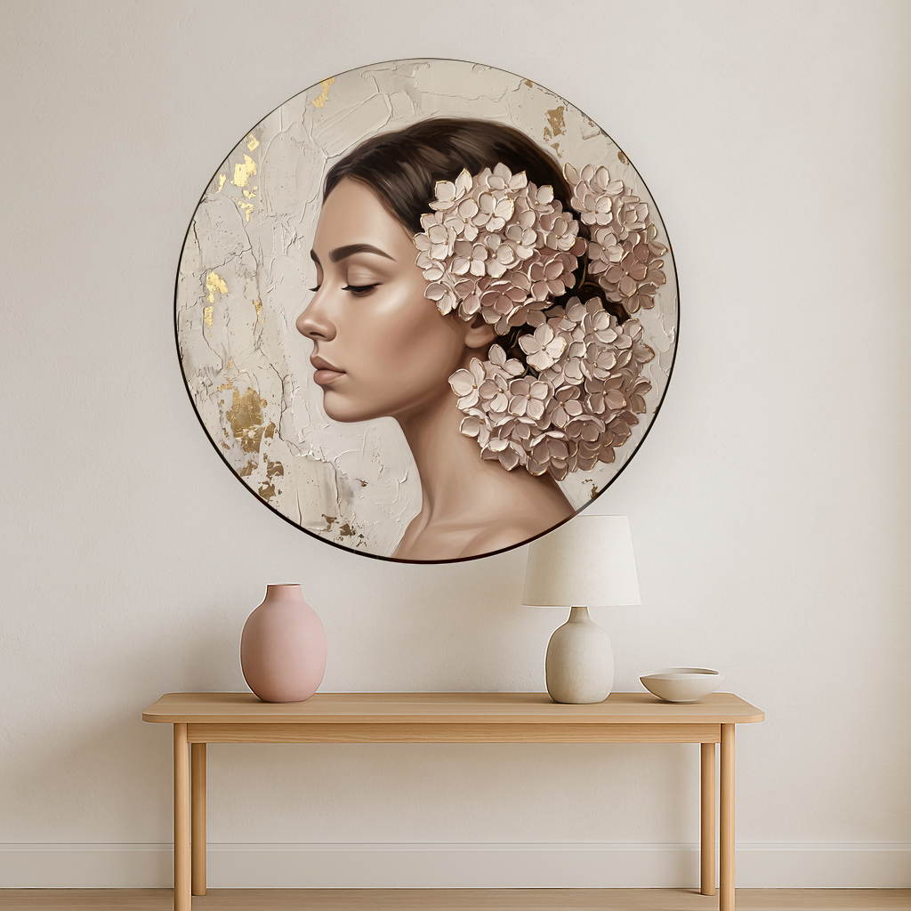 Hydrangea Veil in een luxe modern interieur
