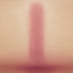 Breathing Space - abstract roze kleurvlak, Wandkraft