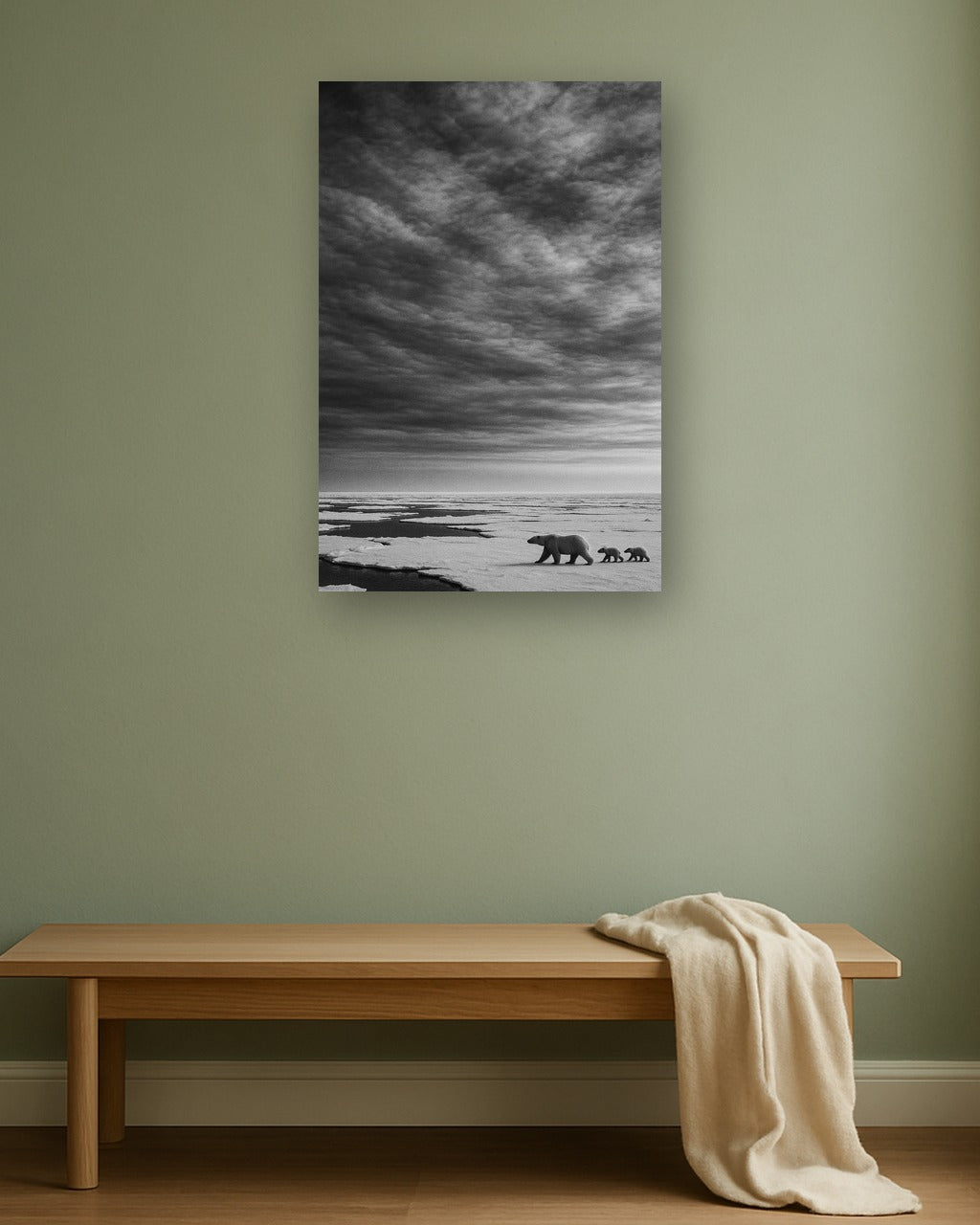 Broken Ice interieur mockup zonder lijst