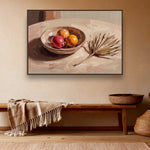 Citrus Table sfeerbeeld met kastanjebruine (wenge) baklijst