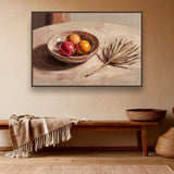 Citrus Table sfeerbeeld met kastanjebruine (wenge) baklijst
