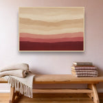 Clay Horizon ambiance avec cadre en bois clair dans un intérieur scandinave