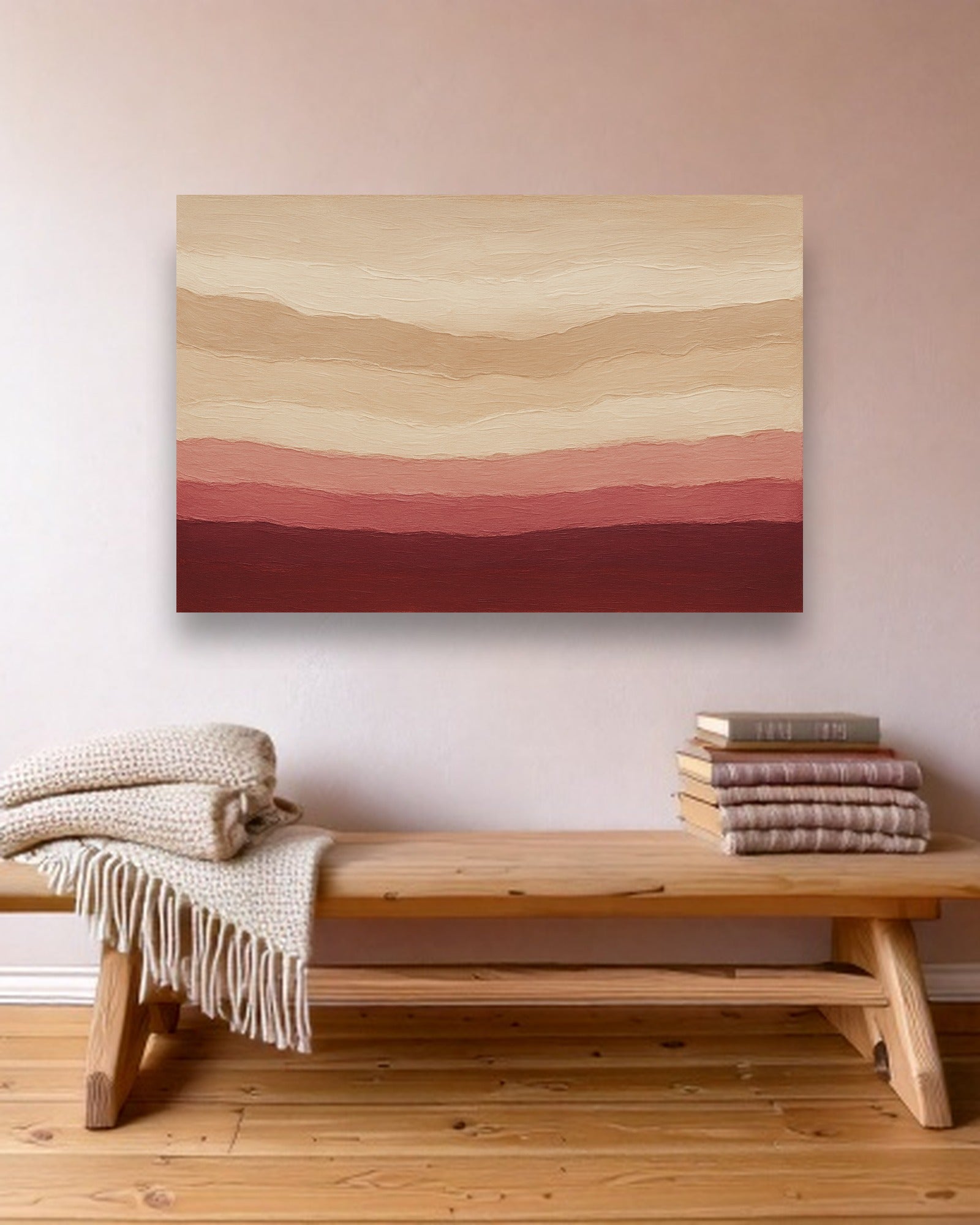 Clay Horizon ambiance sans cadre dans un intérieur scandinave