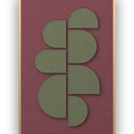 Crescent Column akoestisch vilt paneel Wine met blanke baklijst