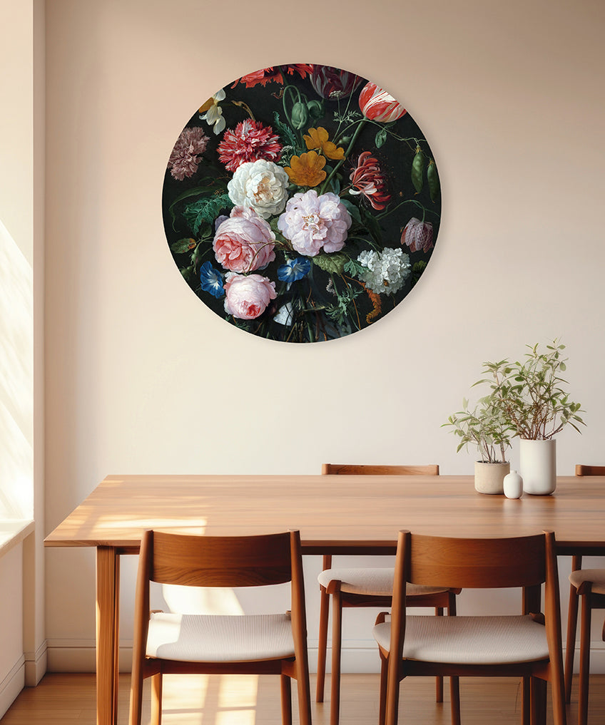 Stilleven Bloemen in Vaas Walldecoration Wandkraft