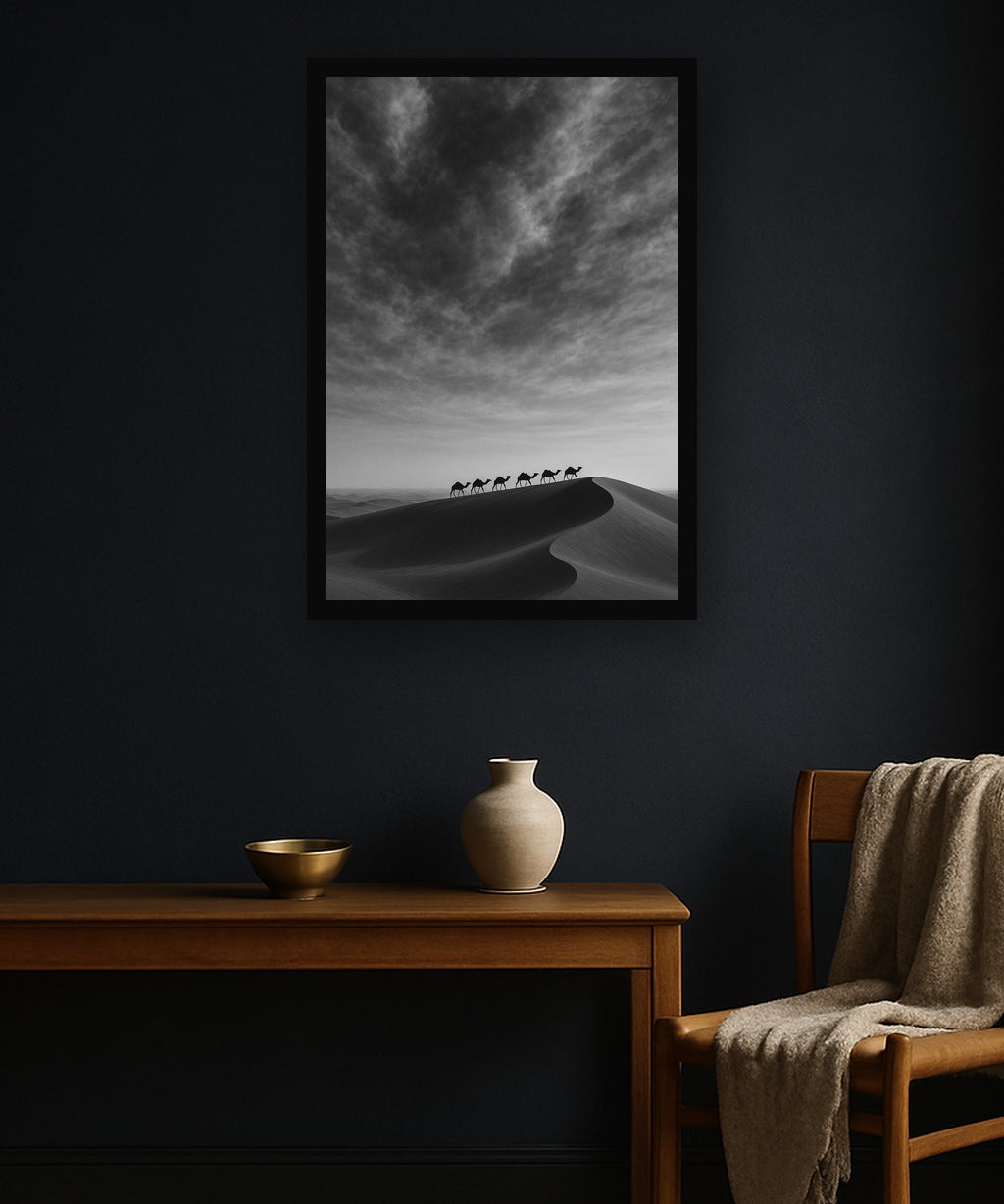 Dune Ridge interieur mockup met zwarte lijst