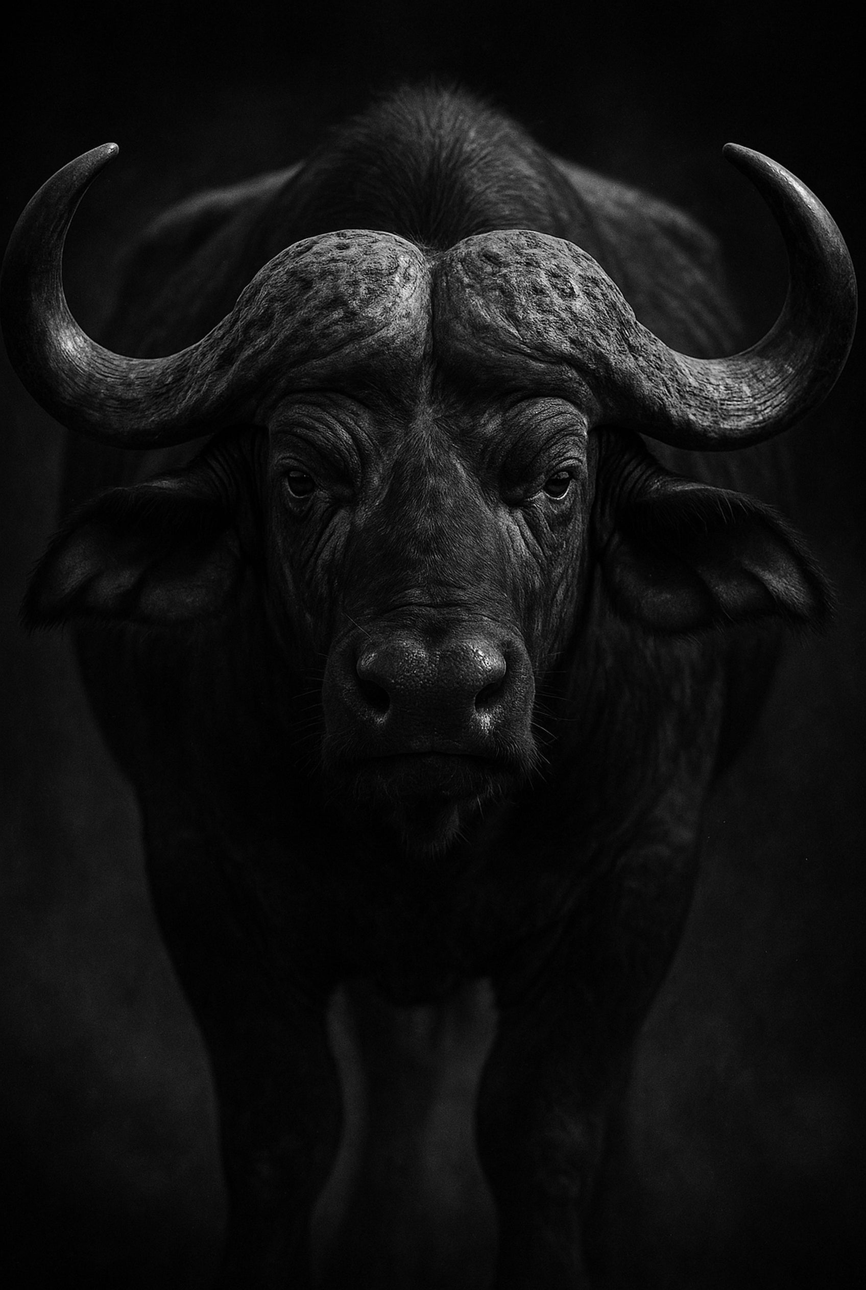 Dust Bearer - zwart-wit dierportret, Wandkraft