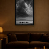 Dust Runners interieur mockup met zwarte lijst