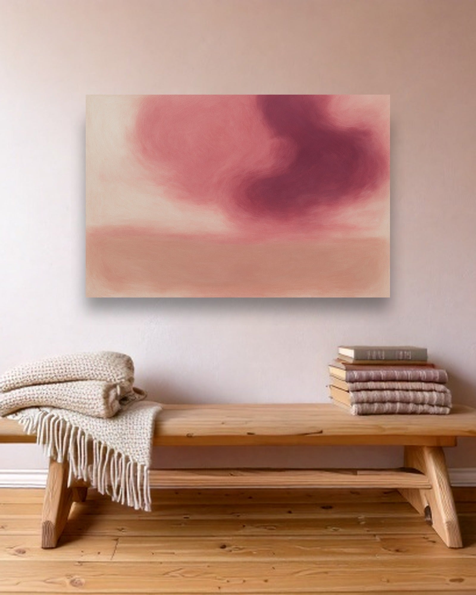 Evening Bloom ambiance sans cadre dans un intérieur scandinave