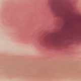 Evening Bloom - abstract paars-roze kleurvlak, Wandkraft