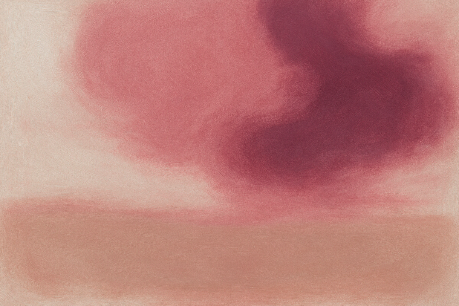 Evening Bloom - abstract paars-roze kleurvlak, Wandkraft