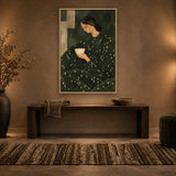 Evergreen Hush sfeerbeeld met baklijst in naturel hout in een hal