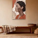 Fern Shadow sfeerbeeld zonder lijst in bohemien interieur