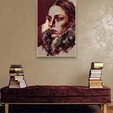 Fur & Shadow sfeerbeeld met blanke houten lijst in moderne luxe interieur