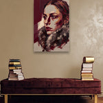 Fur & Shadow sfeerbeeld zonder lijst in moderne luxe interieur