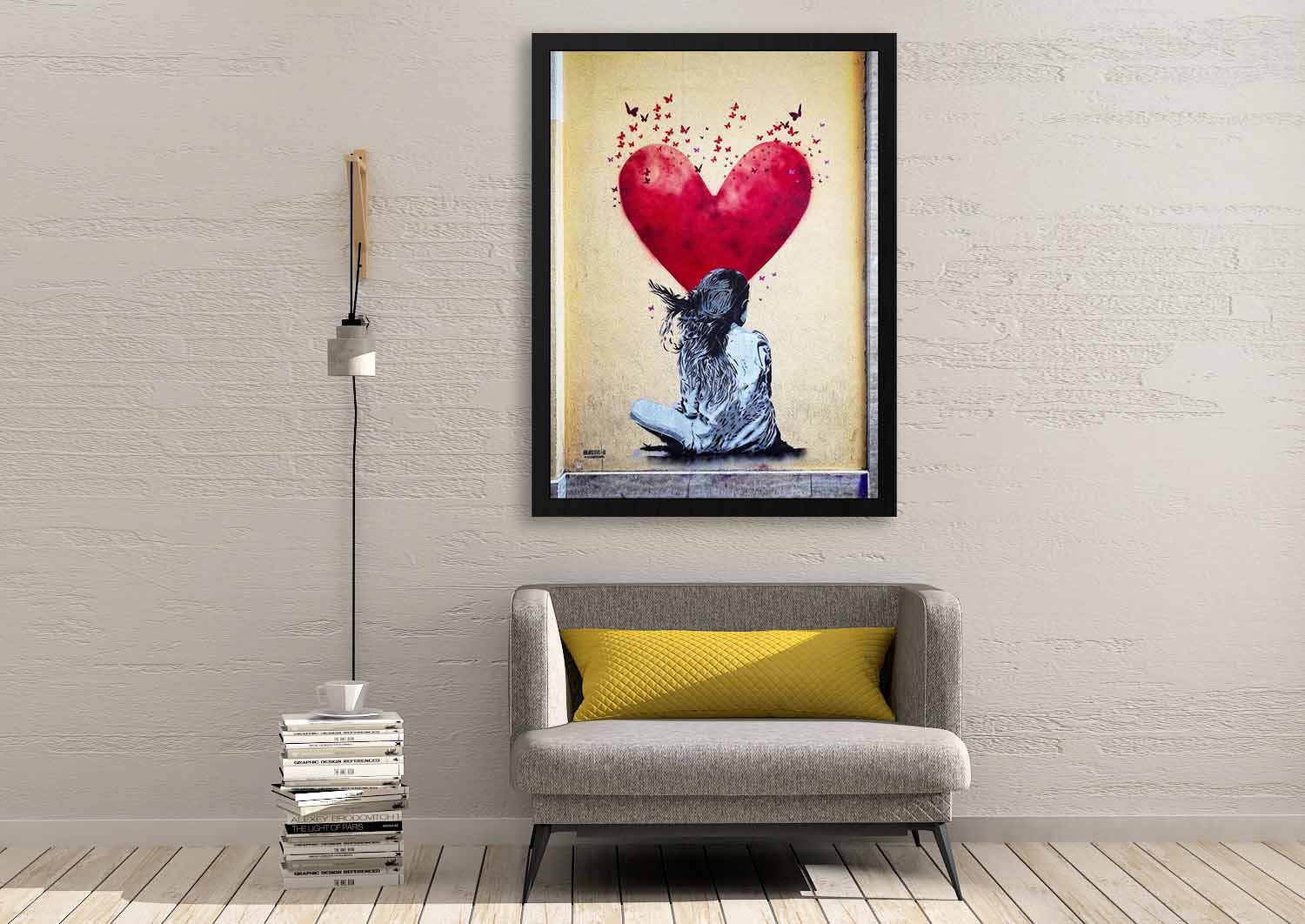 Heart Girl Walldecoration Wandkraft