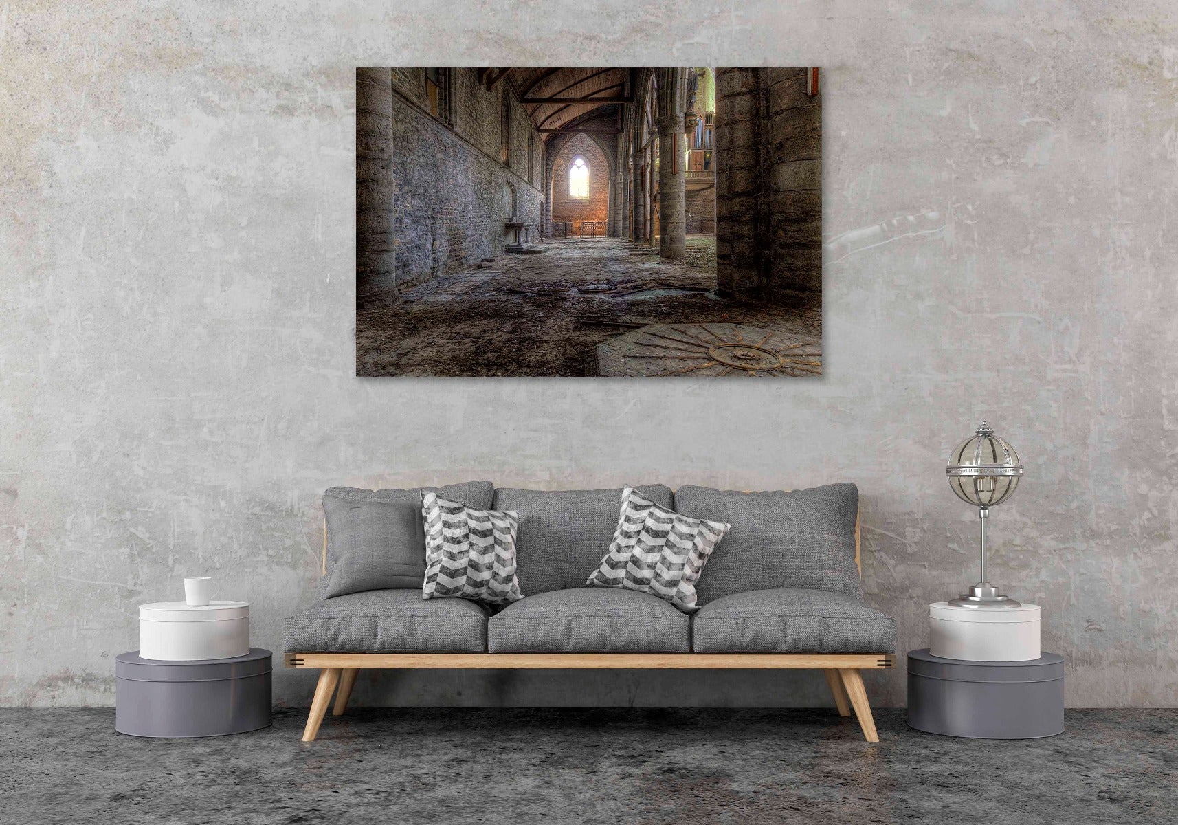 The Abandoned Church Walldecoration Wandkraft