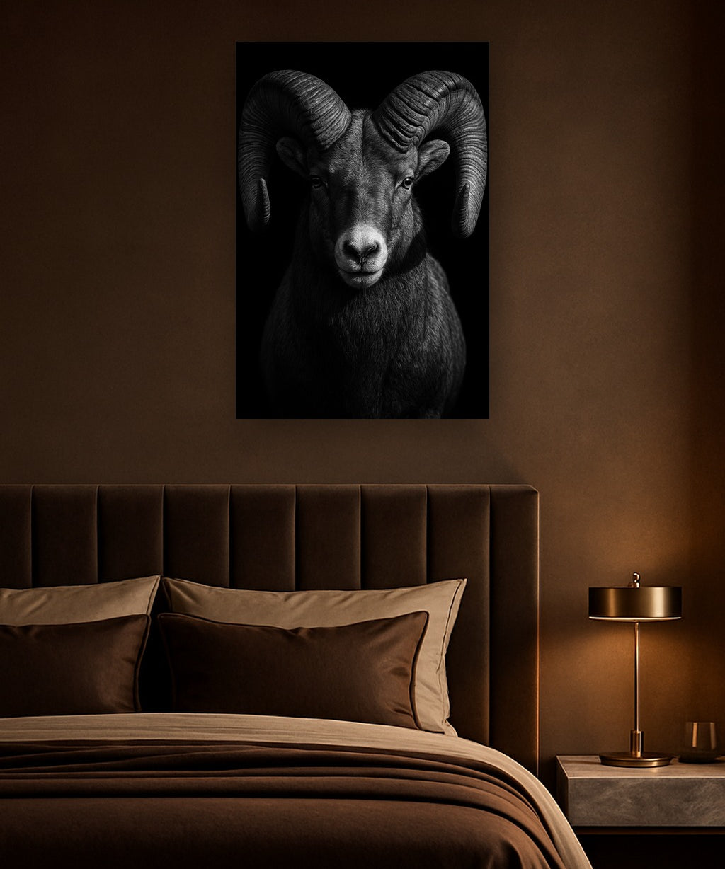 Horned Watch interieur mockup zonder lijst
