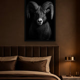 Horned Watch interieur mockup met zwarte lijst