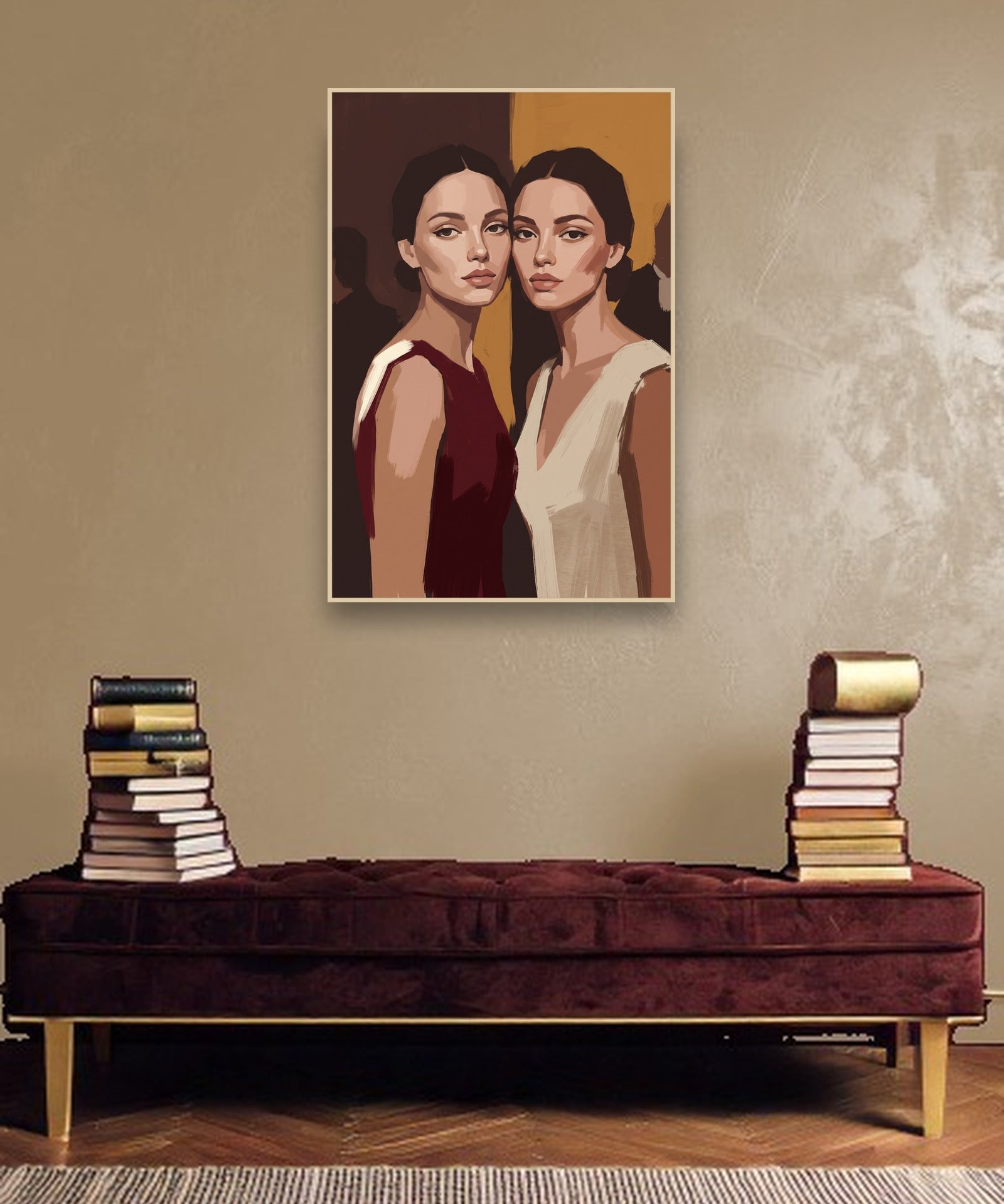 Kindred Light sfeerbeeld met blanke houten lijst in moderne luxe interieur