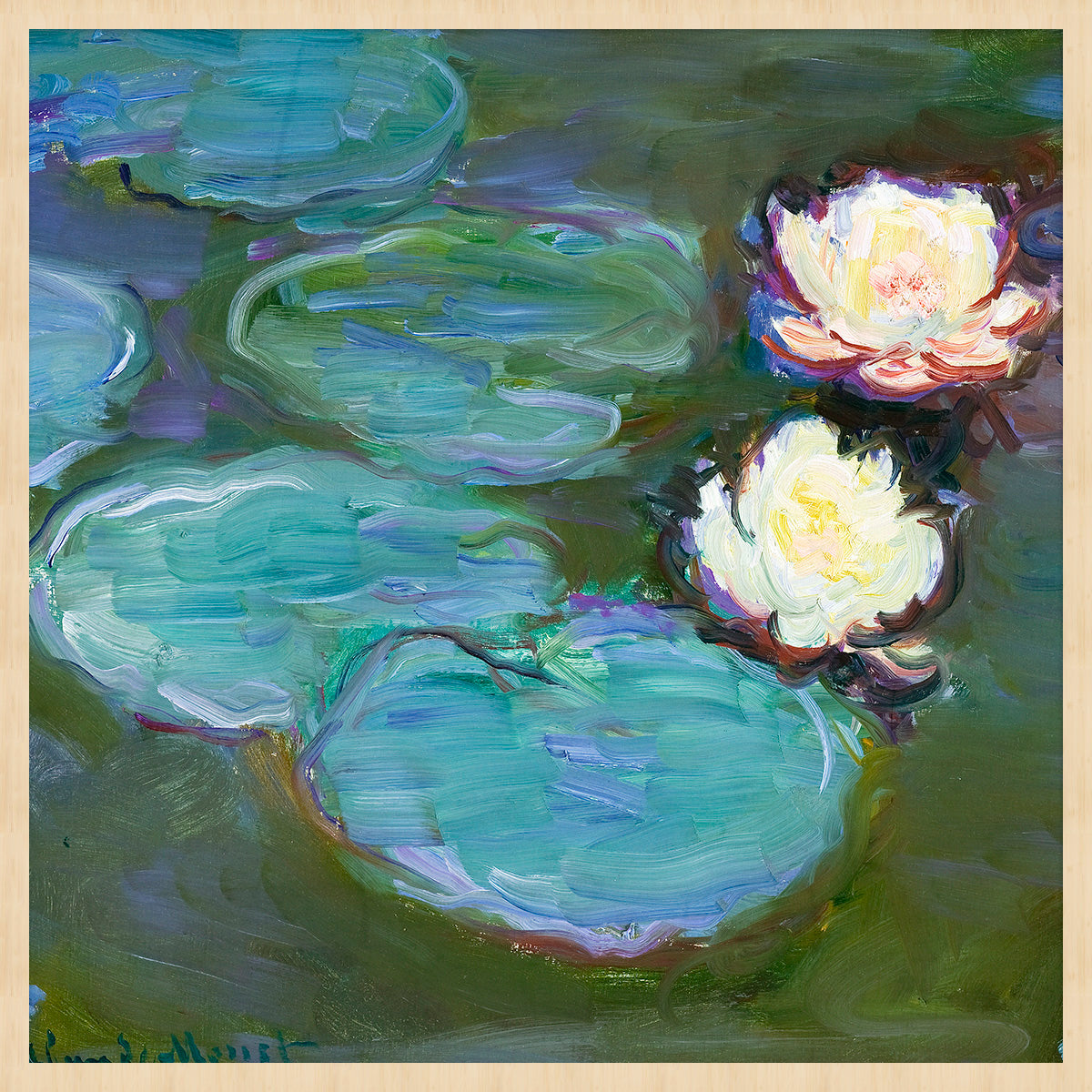 Art Facsimile 004 van Claude Monet Walldecoration Wandkraft 74x74 cm