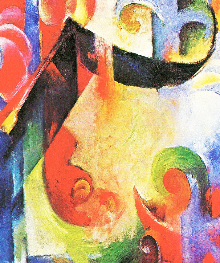 Art Facsimile 056 from Franz Marc Walldecoration Wandkraft 70x118 cm