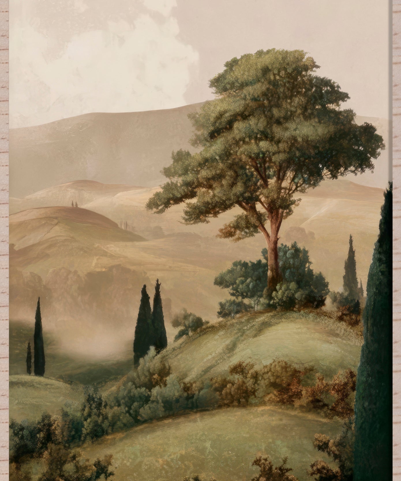 Where hills breathe Walldecoration Wandkraft 60x90 cm Baklijst Blank