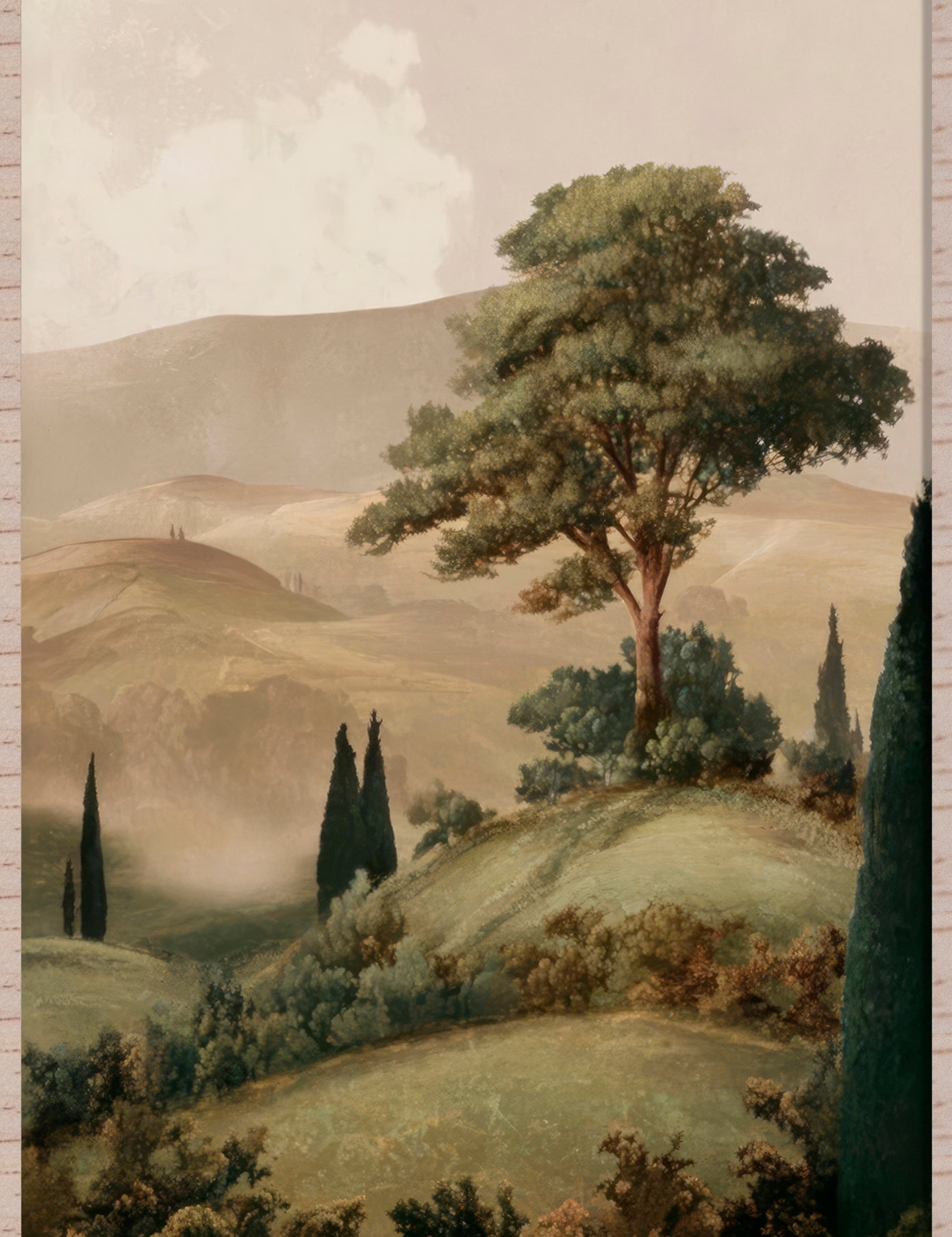 Where hills breathe Walldecoration Wandkraft 60x90 Floater Frame Nature
