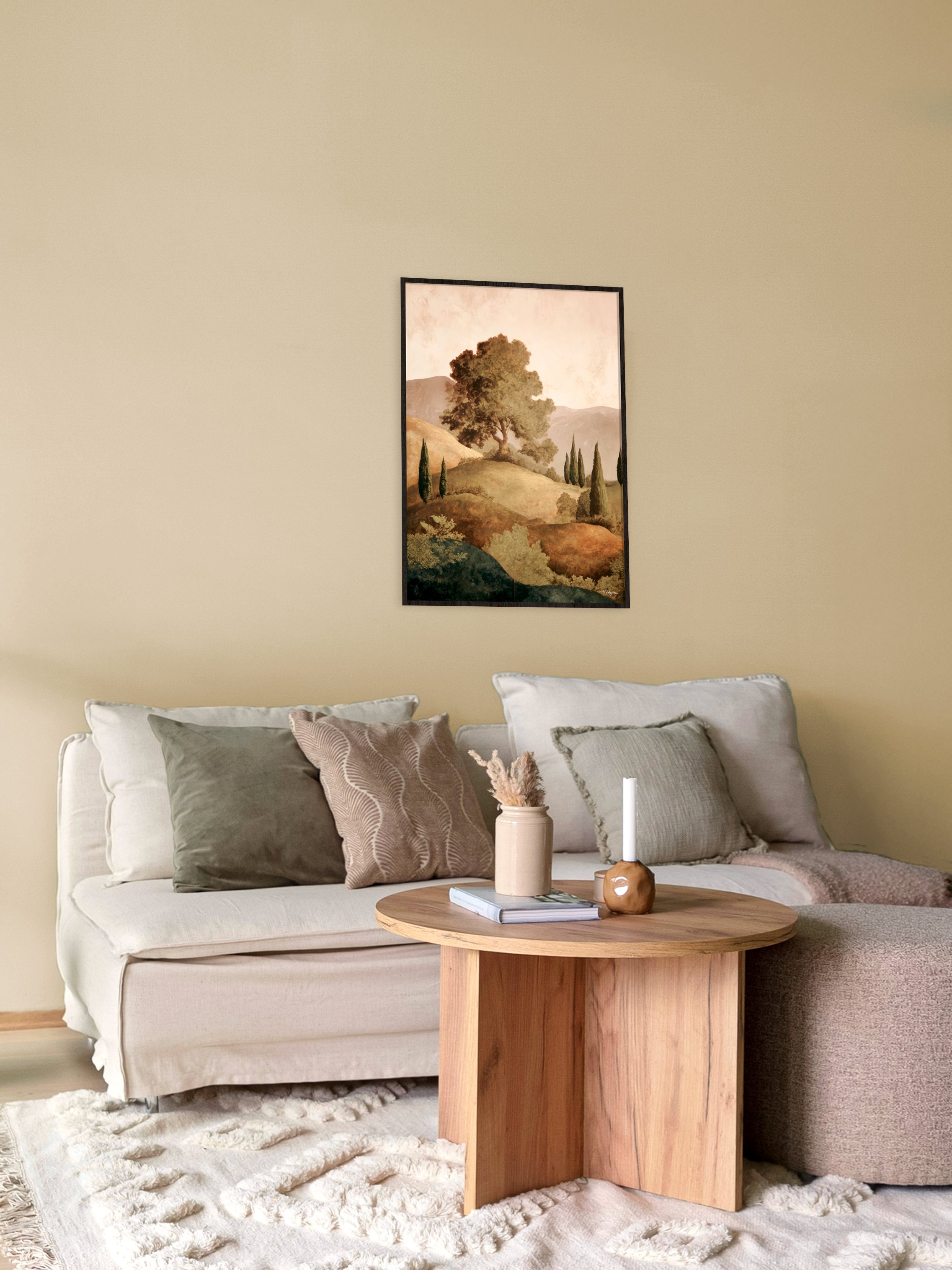 Where silence stays Walldecoration Wandkraft 50x70 Floater Frame Black
