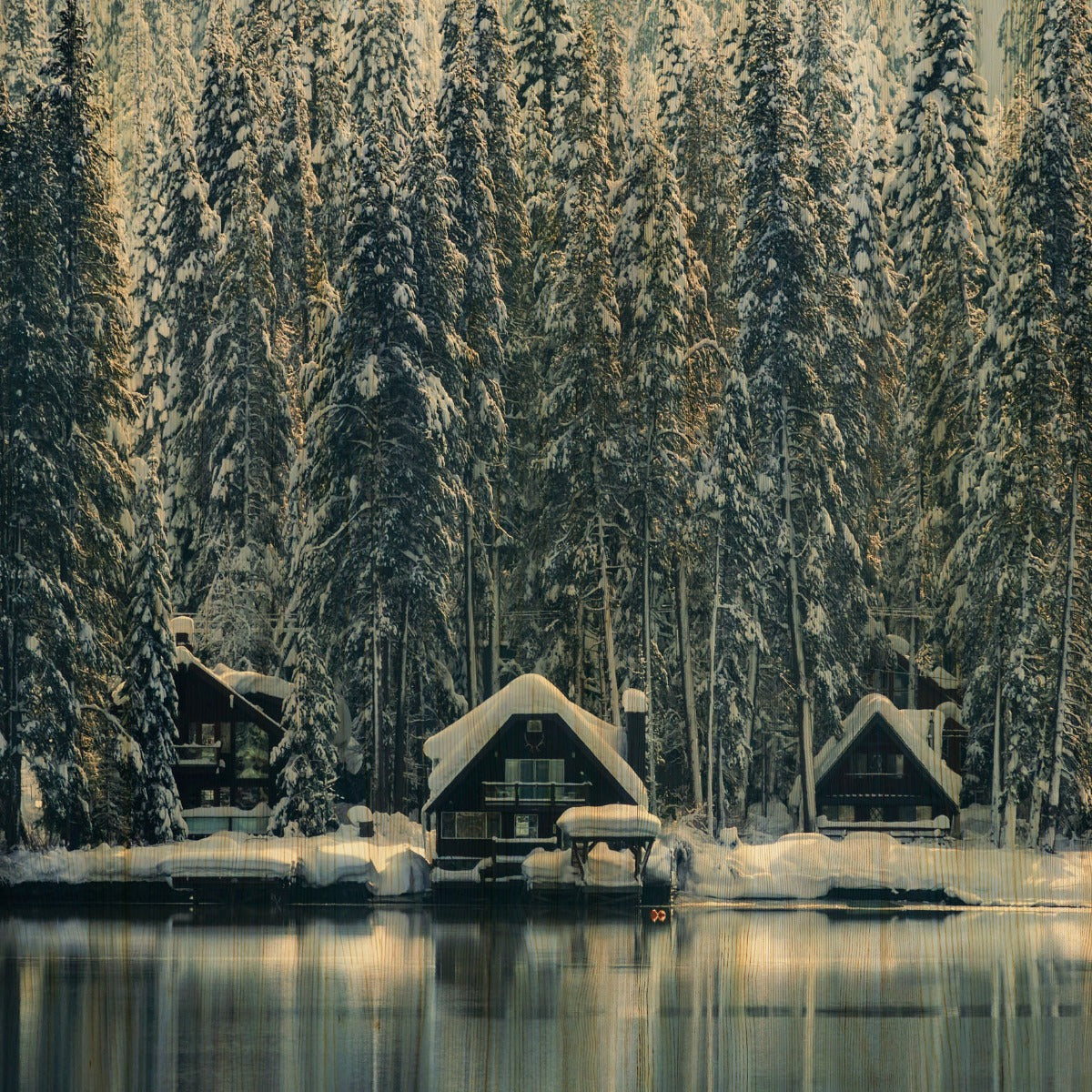 Winter Wonders 001 Walldecoration Wandkraft 74x74 cm