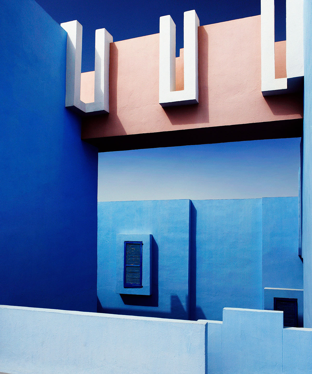 Mirage in Blue Walldecoration Wandkraft 70x118 cm