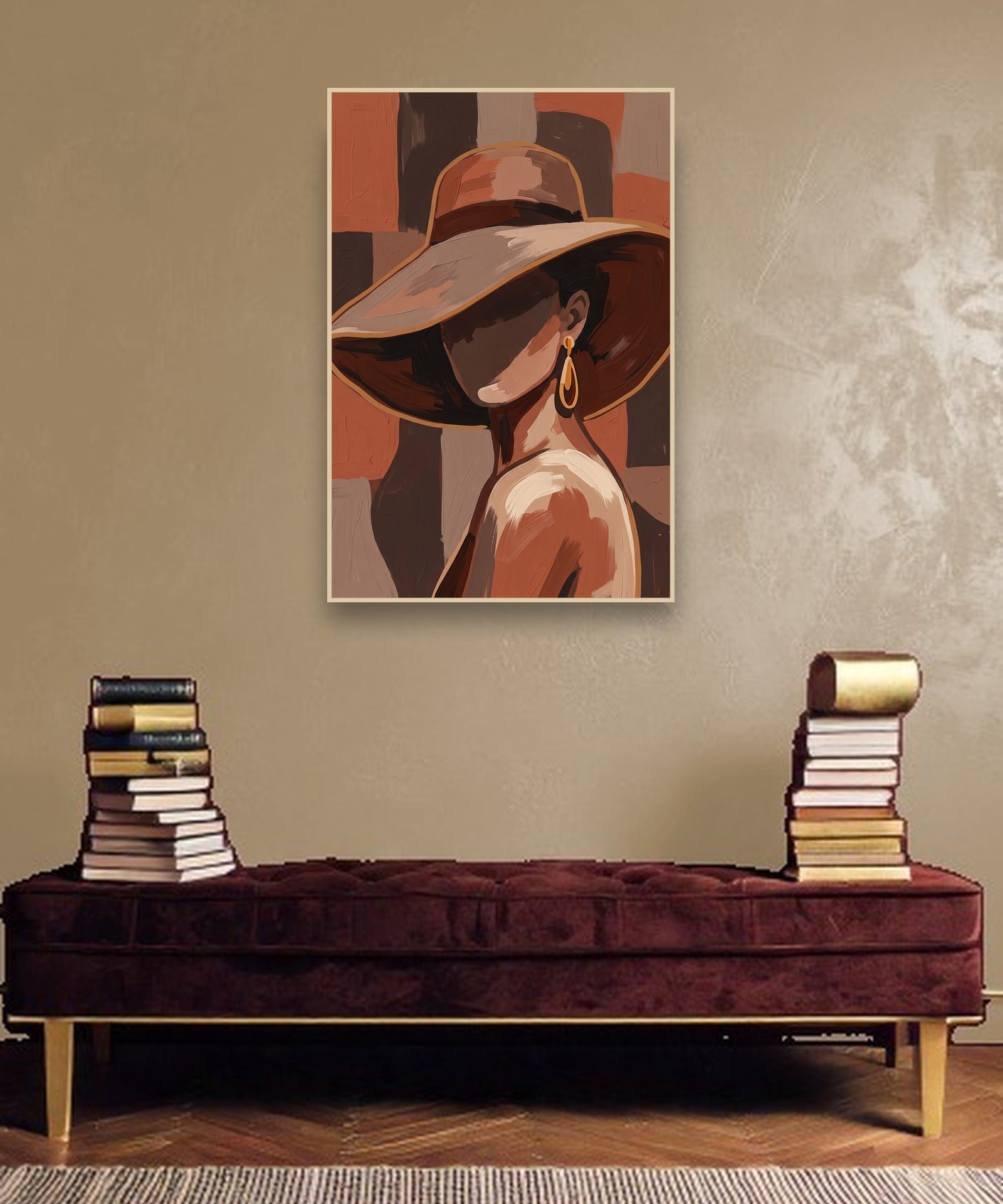 Midday Shadow sfeerbeeld met blanke houten lijst in moderne luxe interieur