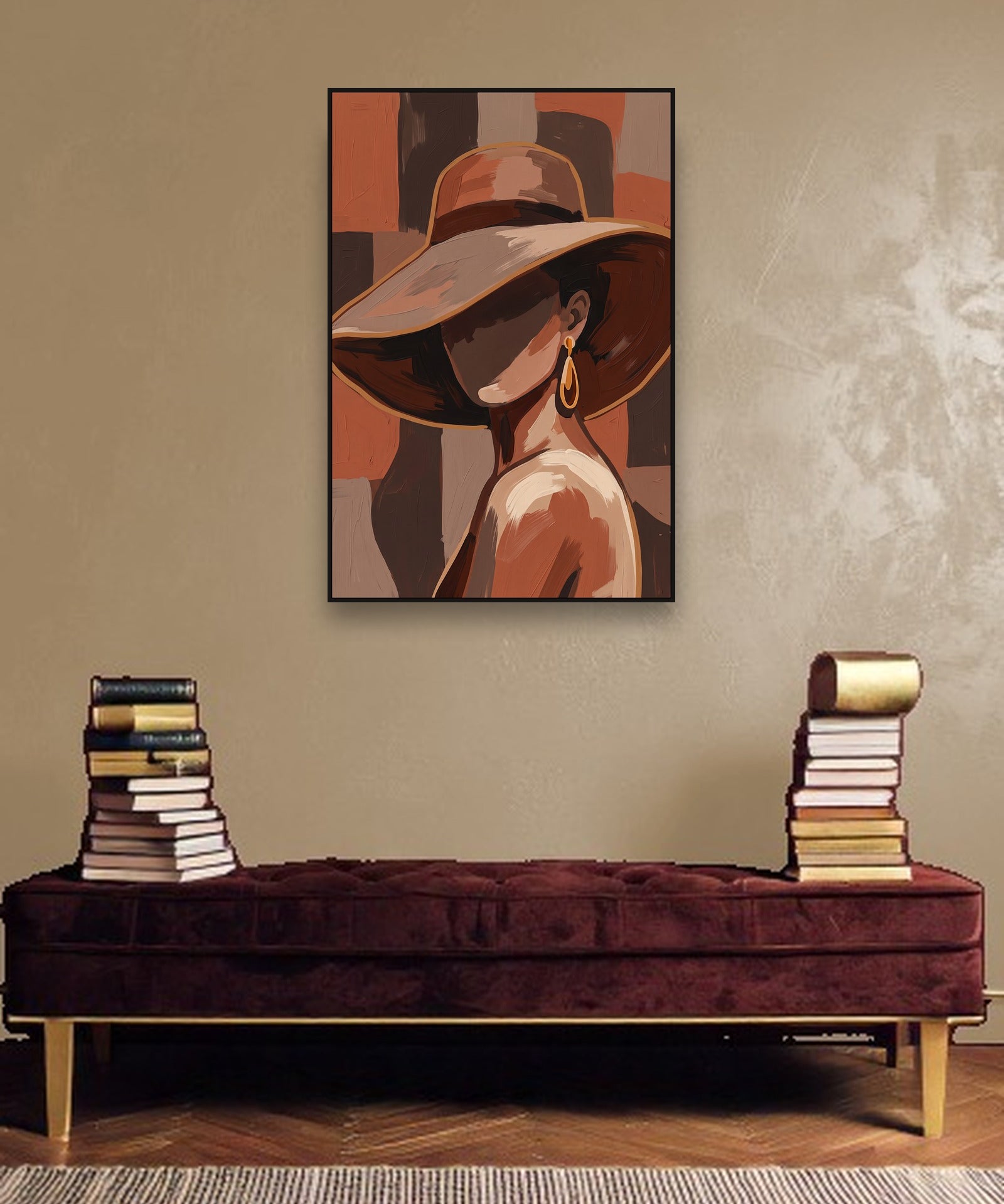 Midday Shadow ambiance avec cadre caisse noir dans un intérieur de luxe moderne