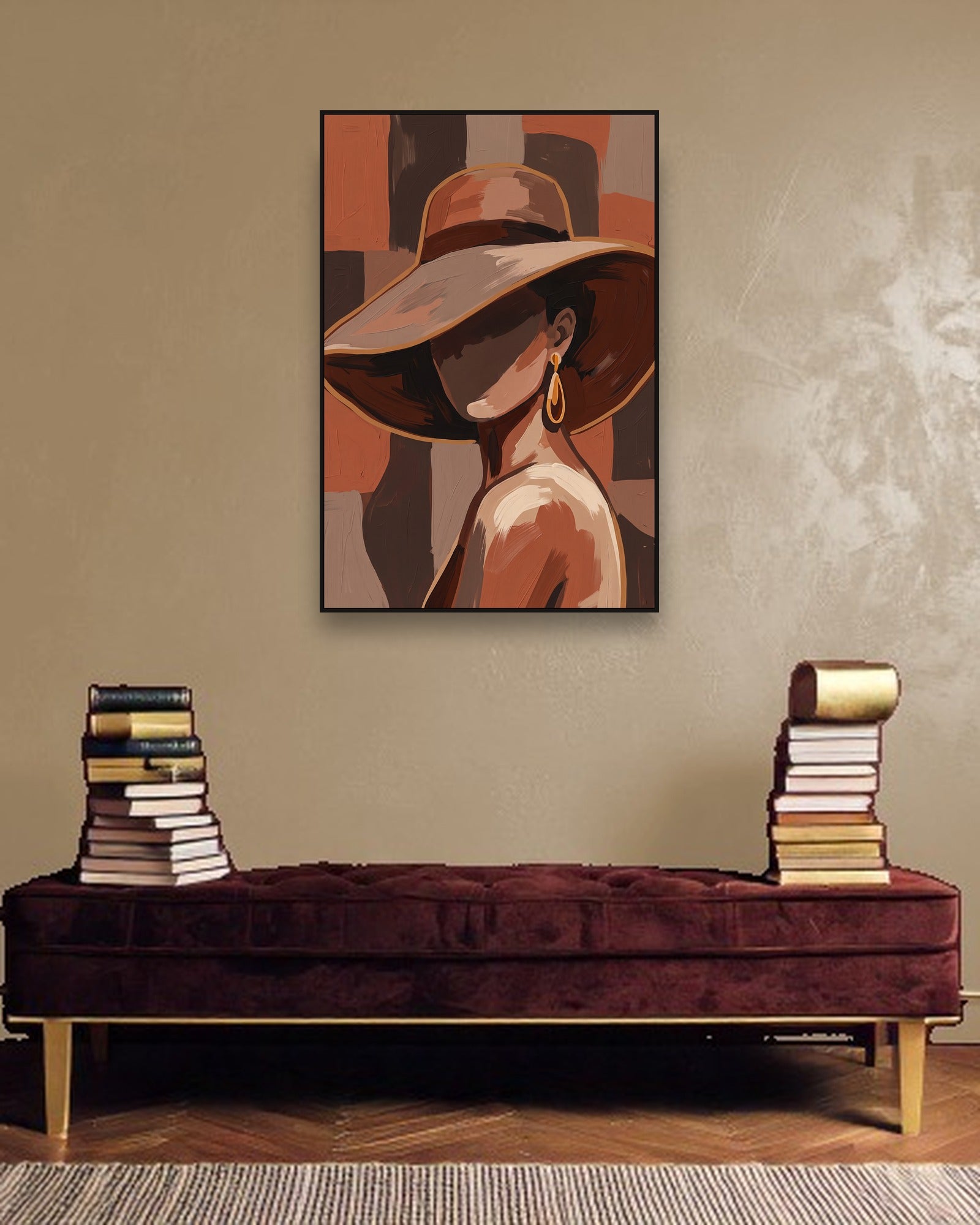 Midday Shadow ambiance avec cadre caisse noir dans un intérieur de luxe moderne